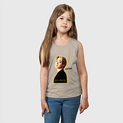 Майка детская хлопок Улыбка astro, цвет: миндальный — фото 2