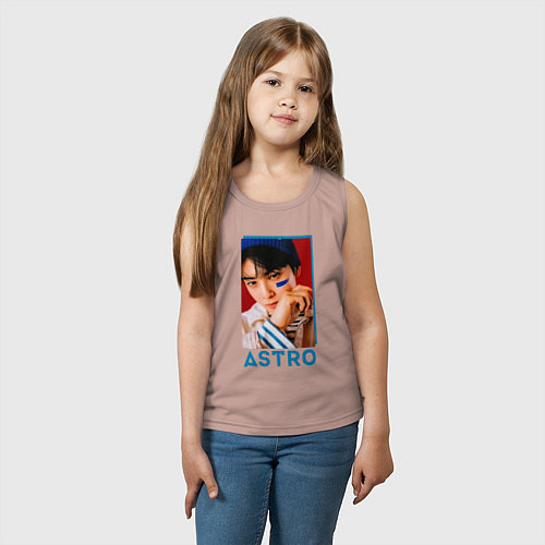 Детская майка Astro Ли Дон Мин / Пыльно-розовый – фото 3