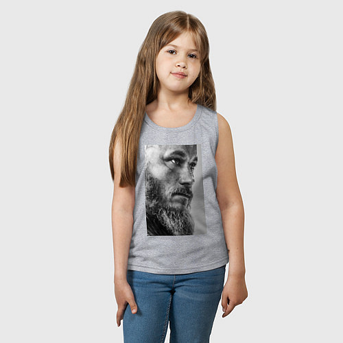 Детская майка Рагнар: воин севера / Меланж – фото 3