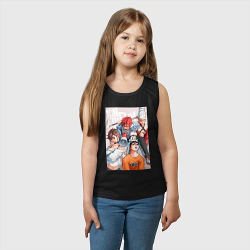 Детская майка Дандадан: Кэн Такакура / Черный – фото 3