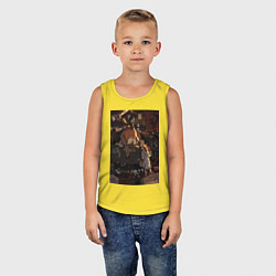 Майка детская хлопок Тыква мистика, цвет: желтый — фото 2