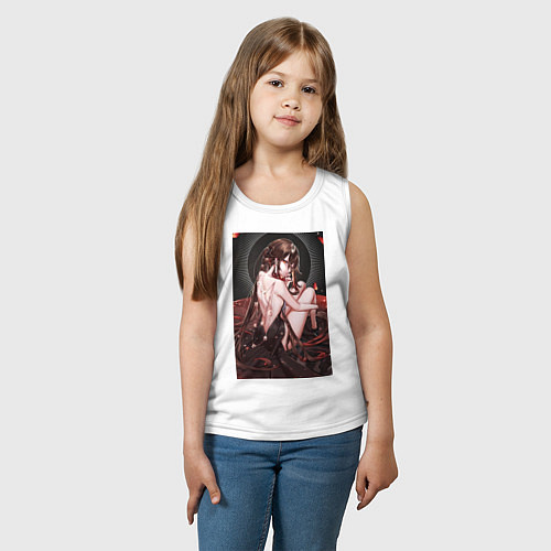 Детская майка Геншин Ху Тао / Белый – фото 3