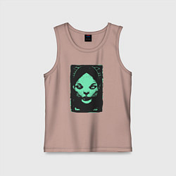 Майка детская хлопок Ужасные существа и страшные монстры, цвет: пыльно-розовый