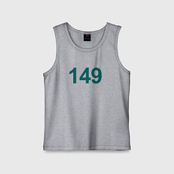 Майка детская хлопок 149 - Игра в кальмара, цвет: меланж