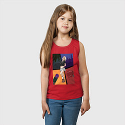 Майка детская хлопок Breaking, цвет: красный — фото 2