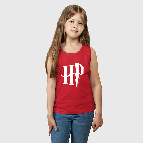 Детская майка Гарри Поттер абревиатура / Красный – фото 3