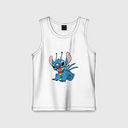 Майка детская хлопок Alien Stitch, цвет: белый