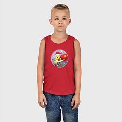 Майка детская хлопок Санта Билл Гравити Фолз, цвет: красный — фото 2