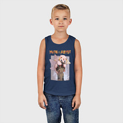 Майка детская хлопок Made in Abyss - Reg and Faputa, цвет: тёмно-синий — фото 2