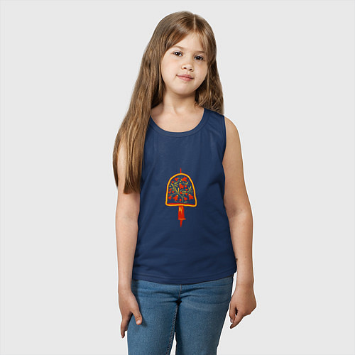 Детская майка Колокольчик / Тёмно-синий – фото 3