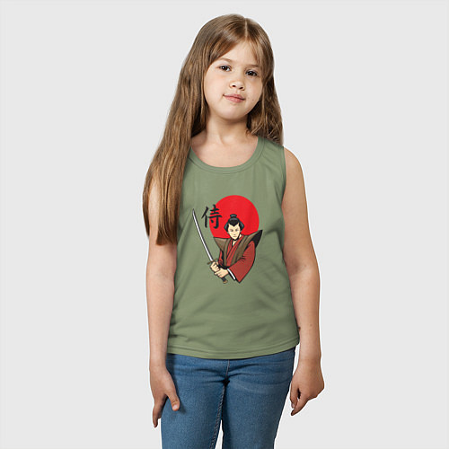 Детская майка Гордый самурай / Авокадо – фото 3
