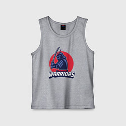 Майка детская хлопок Samurai warriors, цвет: меланж