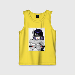 Майка детская хлопок Секси Шогун Райден - Genshin impact, цвет: желтый