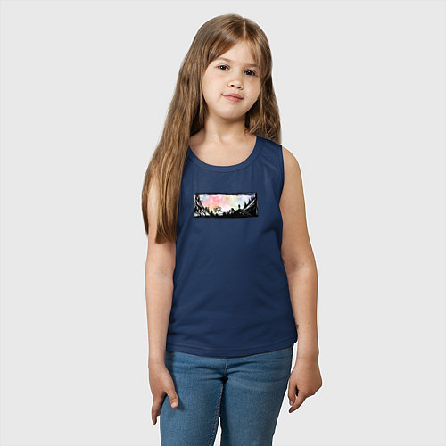 Детская майка Страсть к путешествиям на колесах / Тёмно-синий – фото 3