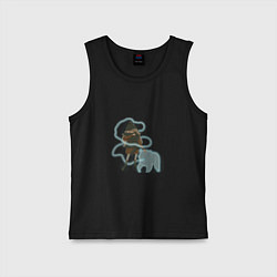 Майка детская хлопок Экспекто патронум, цвет: черный