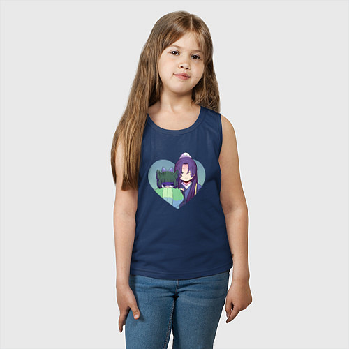 Детская майка Xiaomao and Jinshi - The Apothecary Diaries / Тёмно-синий – фото 3