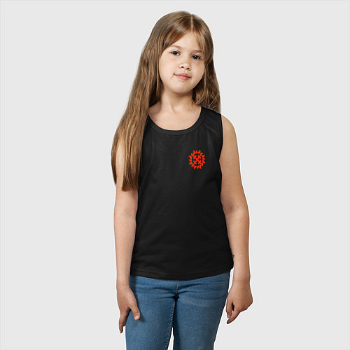 Детская майка Символ богини Мары / Черный – фото 3