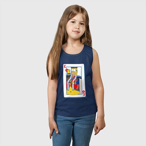 Детская майка Король Гомер / Тёмно-синий – фото 3