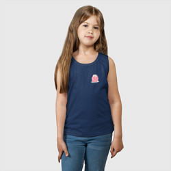 Майка детская хлопок Банка любви, цвет: тёмно-синий — фото 2