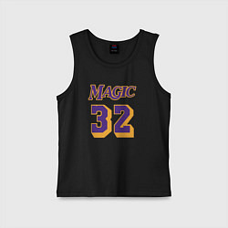 Майка детская хлопок Magic 32, цвет: черный