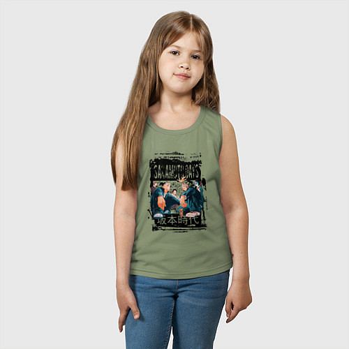 Детская майка Дни сакамото с главными героями / Авокадо – фото 3