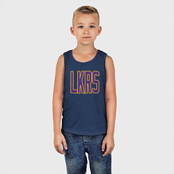 Майка детская хлопок Team LKRS, цвет: тёмно-синий — фото 2