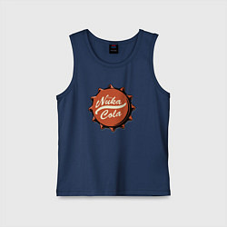 Майка детская хлопок Fallout - Nuka Cola stopper, цвет: тёмно-синий