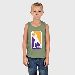 Майка детская хлопок Shaq attack, цвет: авокадо — фото 2