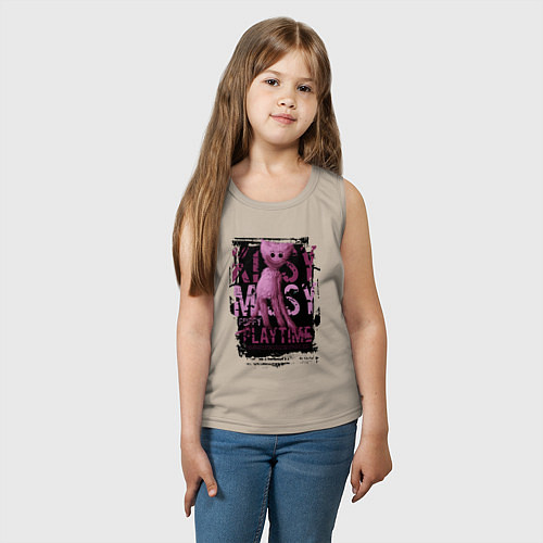 Детская майка Кисси Мисси из Poppy Playtime / Миндальный – фото 3