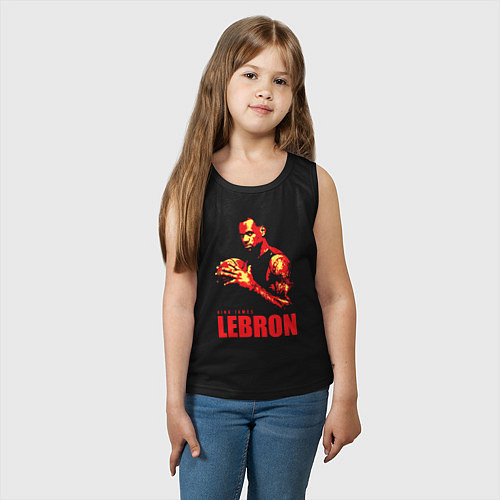 Детская майка King James Lebron / Черный – фото 3