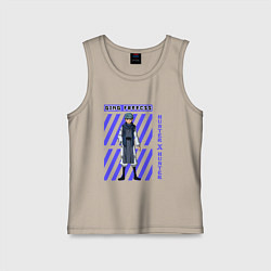 Майка детская хлопок Хантер Гинг, цвет: миндальный