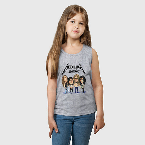 Детская майка Metallica juniors - cartoon / Меланж – фото 3