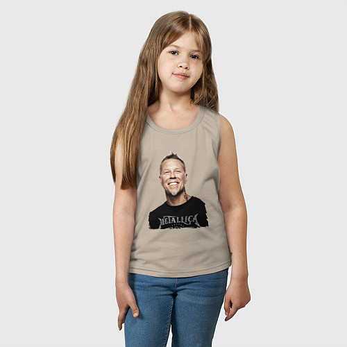 Детская майка James Alan Hetfield - Metallica leader / Миндальный – фото 3