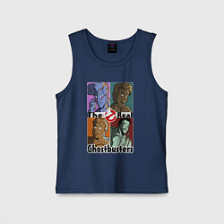 Майка детская хлопок The real ghostbusters, цвет: тёмно-синий