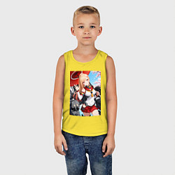Майка детская хлопок Марин Китагава косплей Azur Lane, цвет: желтый — фото 2
