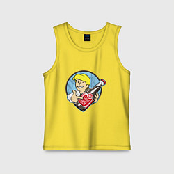 Майка детская хлопок Vault Guybrush, цвет: желтый