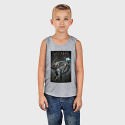 Майка детская хлопок Quake champions - NYX and Sorlag, цвет: меланж — фото 2