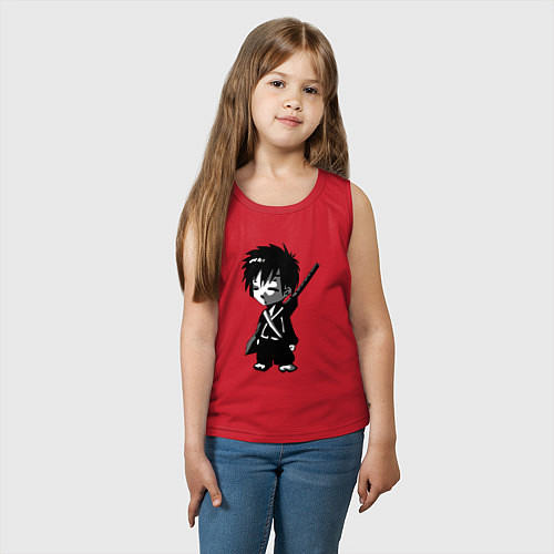 Детская майка Маленький воин-самурай / Красный – фото 3