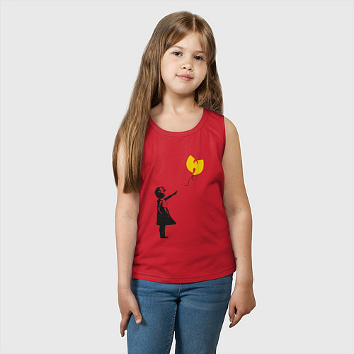 Детская майка Wu-Tang Banksy / Красный – фото 3