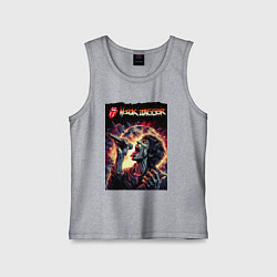 Майка детская хлопок Rolling Stones singer Mick Jagger, цвет: меланж