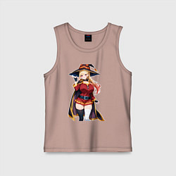 Майка детская хлопок Марин Китагава косплей Мегумин, цвет: пыльно-розовый