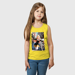 Майка детская хлопок Марин Китагава косплей Ани Форджер, цвет: желтый — фото 2