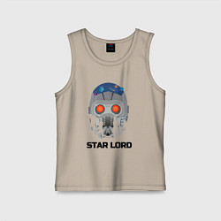 Майка детская хлопок Star lord, цвет: миндальный