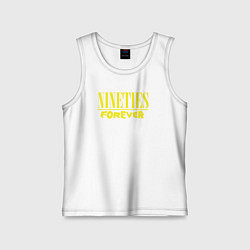 Майка детская хлопок Девяностые навсегда, цвет: белый
