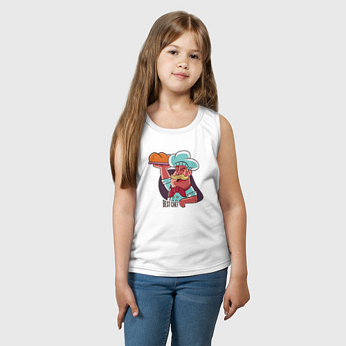 Детская майка Лучший шеф / Белый – фото 3