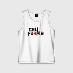 Майка детская хлопок USA - California, цвет: белый