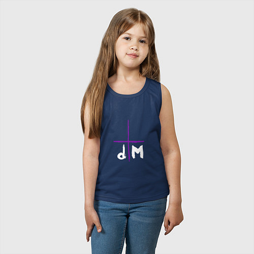 Детская майка Depeche Mode - Sofad logos / Тёмно-синий – фото 3