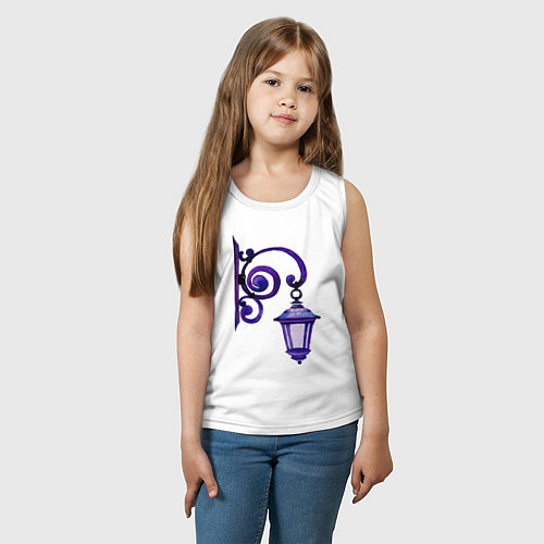 Детская майка Фиолетовый фонарь / Белый – фото 3
