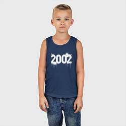 Майка детская хлопок Граффити стиль 2002, цвет: тёмно-синий — фото 2