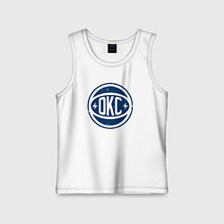 Майка детская хлопок OKC ball, цвет: белый